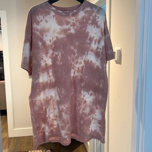 Tie dye oversized dress